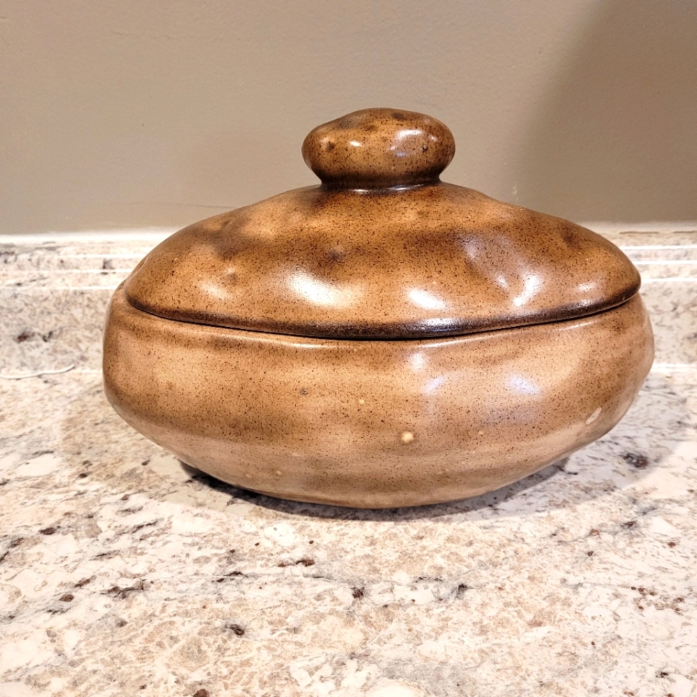Vintage Hobby Ceramic Potato Cookie Jar Canister